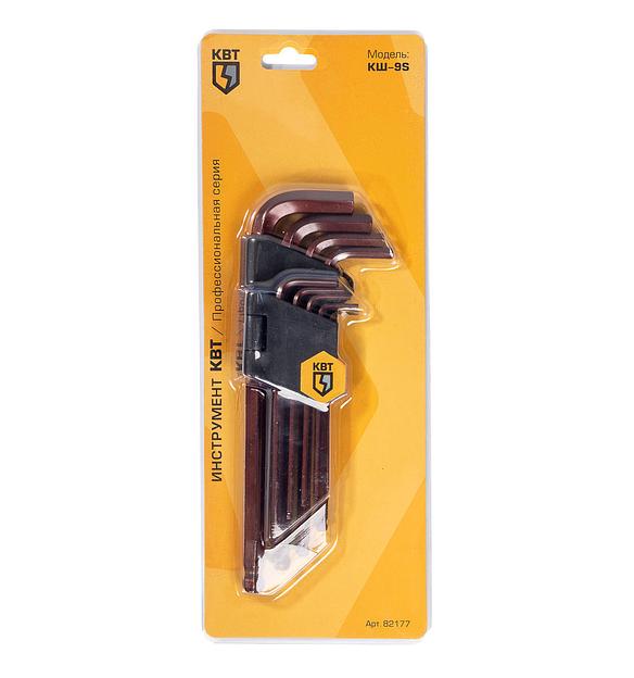 Набор шестигранных ключей с шаром КШ-9-S2 серия KBT-PROFESSIONAL фото 7