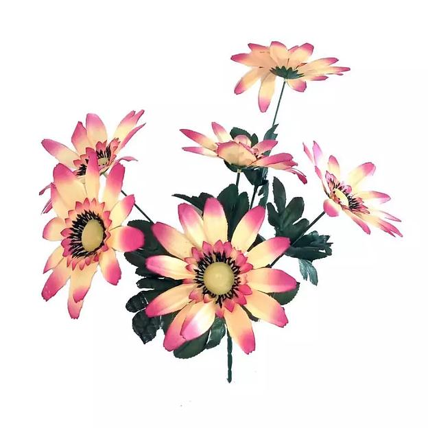 Букет ромашек 6 голов 34см 274-487 фото 2