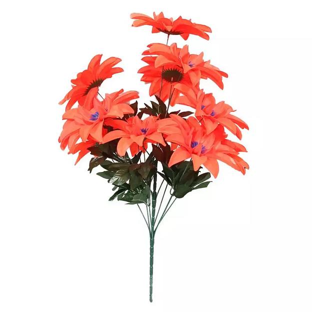 Букет с георгинами 13 голов 82см 006-555 фото 1