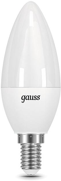 Лампа светодиодная Gauss 9.5Вт цок.:E14 свеча 220B 4100K св.свеч.бел.нейт. 35-C (упак.:1шт) (103101210) фото 1