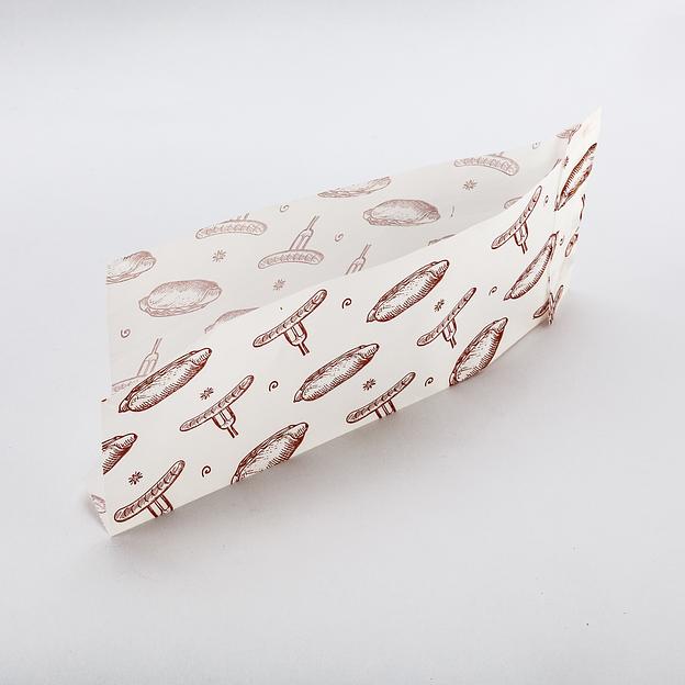 Уголок бумажный жиростойкий "Хот дог" 225*80+40мм с рисунком - 100 шт фото 2