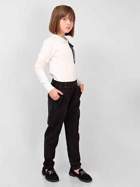 Брюки для девочки Соль&Перец тёмно-серый, арт.SP24125 ОПТ фото 4