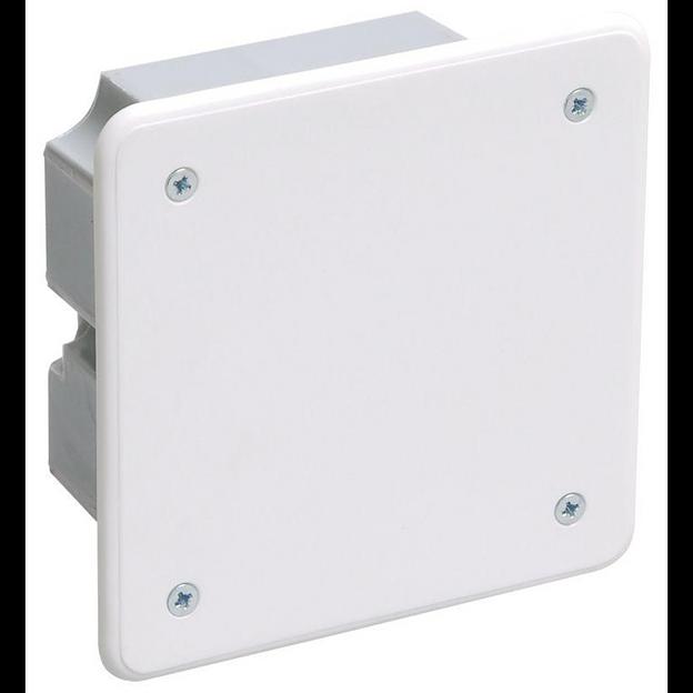 Iek UKG11-092-092-040-M Коробка КМ41021 распаячная 92х92 x 45мм для полых стен (с саморезами, метал. лапки, с крышкой ) фото 1