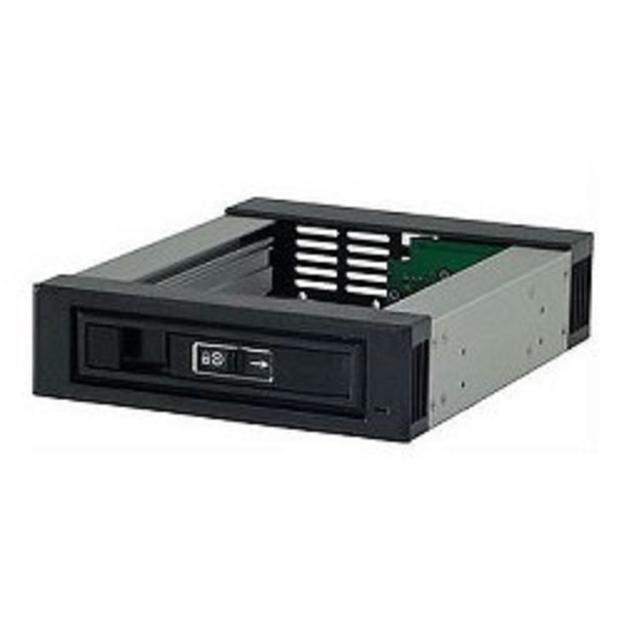 Procase T3-101-SATA3-BK {Корзина с горячей заменой на 1 диск 3.5" SATA3/SAS 12Gb(черный) hotswap trayless aluminium mobile rack module (1x5,25-1xHDD) } фото 1