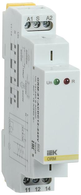 Импульсное реле ORM 1 контактакт 12-240 В AC/DC IEK ONI фото 1
