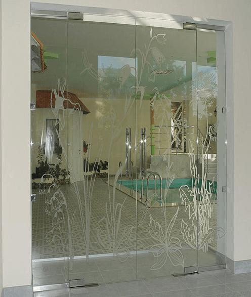 Двойная маятниковая дверь фото 3