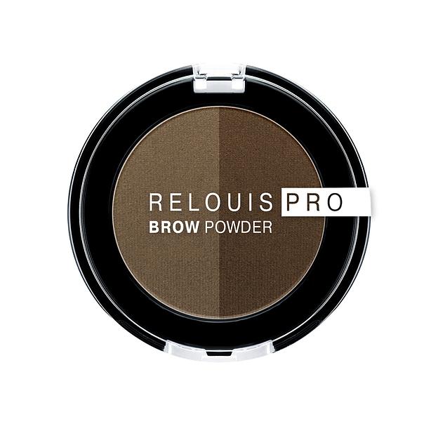Relouis brow powder тени для бровей тон 02 taupe фото 1
