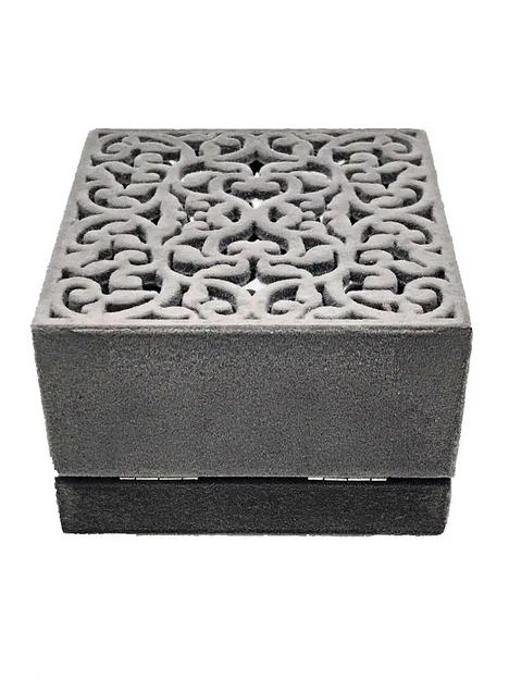 Футляр ажурный под часы и браслет (серый) ОПТ фото 2