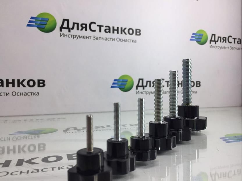 Ручка-винт «Барашек» М12, 60 мм, D50 ОПТ фото 7