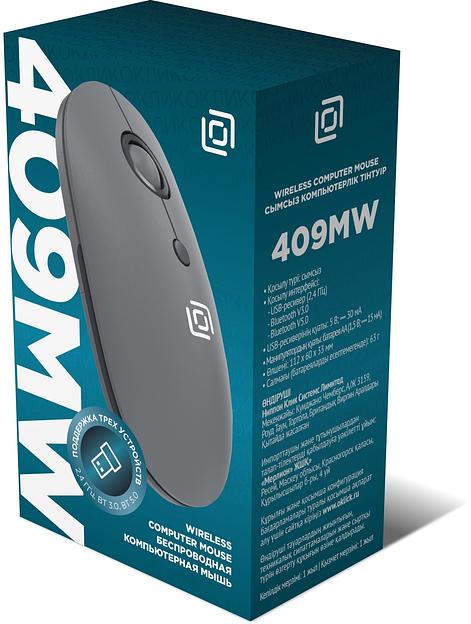 Мышь Оклик 409MW графитовый оптическая 1600dpi беспров. BT/Radio USB для ноутбука 4but (2007545) фото 7