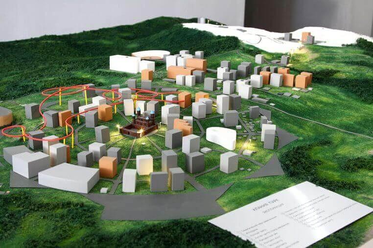 Изготовление макетов коттеджей и коттеджных поселков фото 1