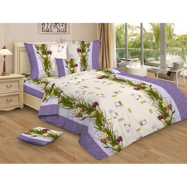 Постельное белье Бязь 120гр «Ирисы» опт фото 1