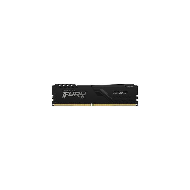 Оперативная память Kingston Fury Beast Black KF436C17BB/8 DDR4 - 1x 8ГБ 3600МГц, DIMM, Ret фото 1