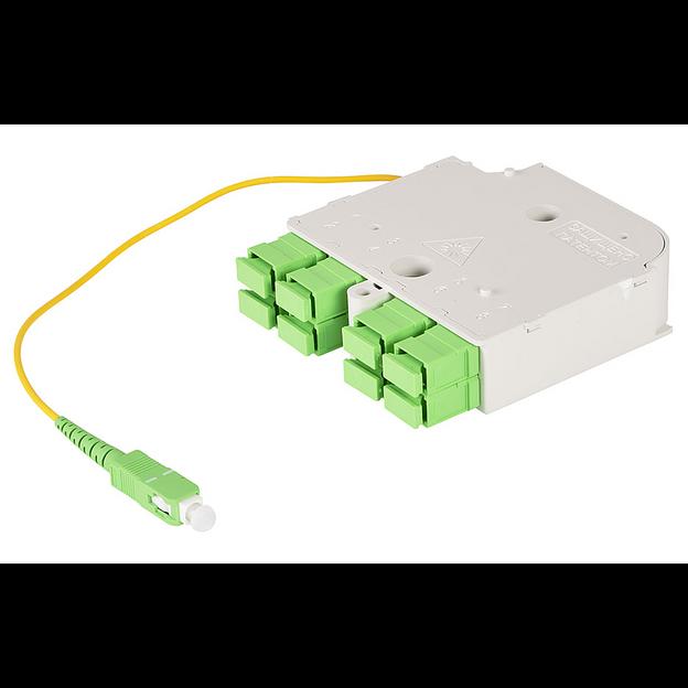 Универсальный сплиттерный модуль на 8 абонентов LIGHT PON УСМ 1х8 SC/APC фото 1