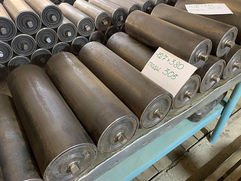 Конвейерные ролики усиленные, диаметр 127, длина 380 мм фото 2