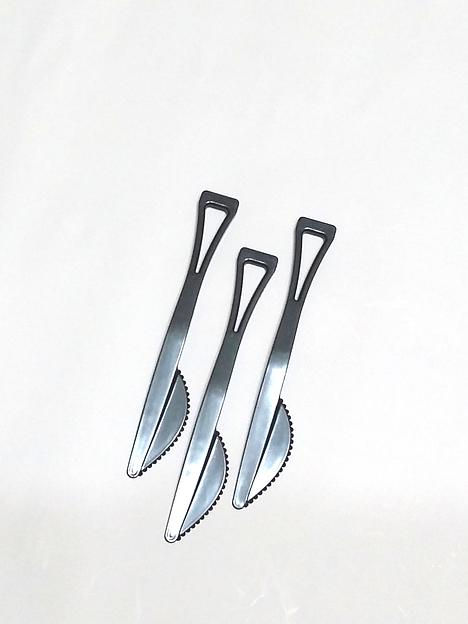 Нож одноразовый черный ОПТ фото 2