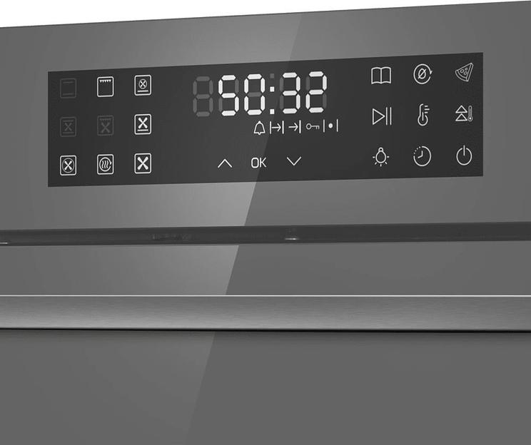 Духовой шкаф Электрический Maunfeld EOEH7614LGR серый фото 7