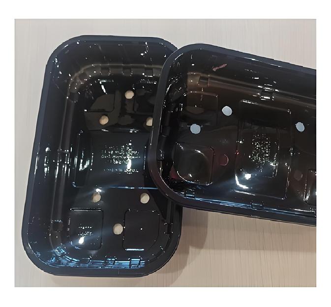 Черный перфорированный бокс для микрозелени и ягод, опт фото 1