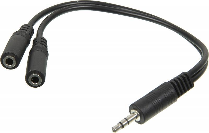 Адаптер аудио Ningbo 2xJack 3.5 (f)/Jack 3.5 (m) 0.1м. (JAAC170) фото 1