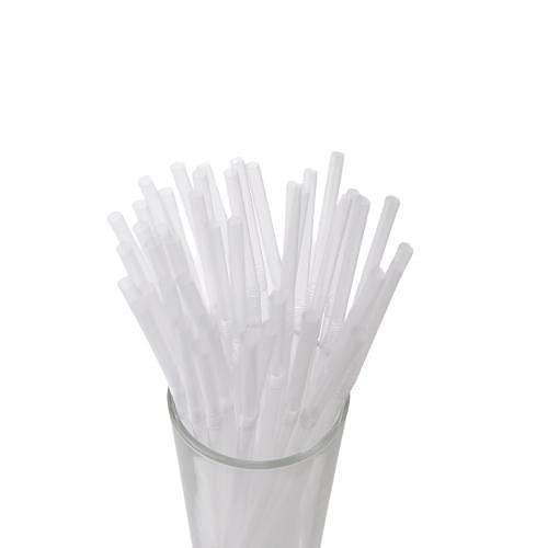 Трубочки кокт. 0,5*21 см. 1000 шт/уп. гофрир. прозрачные в ПВХ коробе /1/8/ фото 1