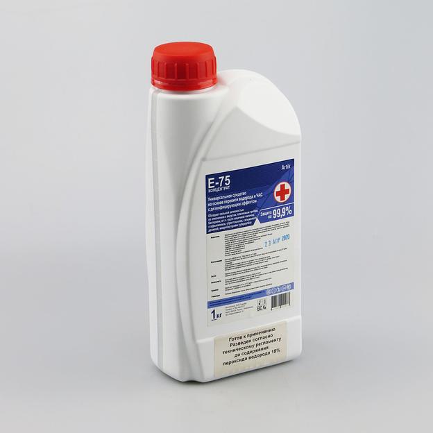 Средство на основе перекиси водорода с дез. эффектом E-75 КОНЦЕНТРАТ 1 кг фото 2