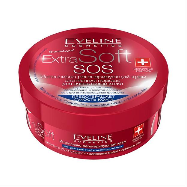 Крем интенсивно регенерирующий «Extra soft SOS» от Eveline 200 мл опт фото 1
