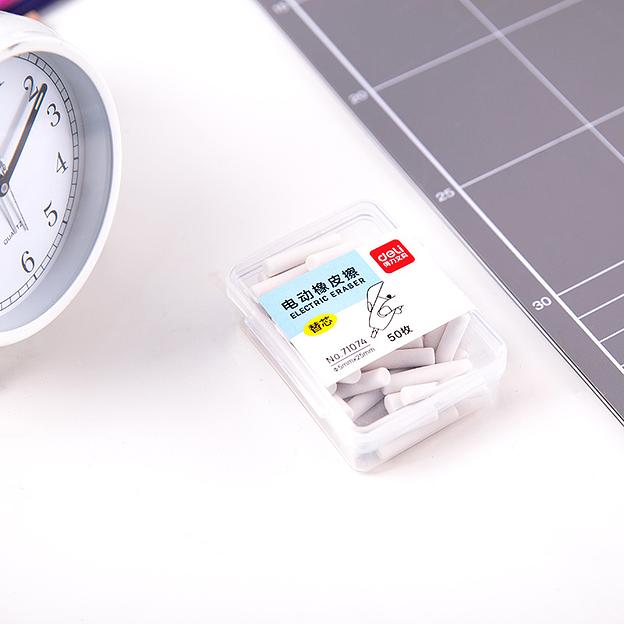 Набор ластиков Deli 71074 цилиндр ассорти пласт.туб. (50шт) фото 5