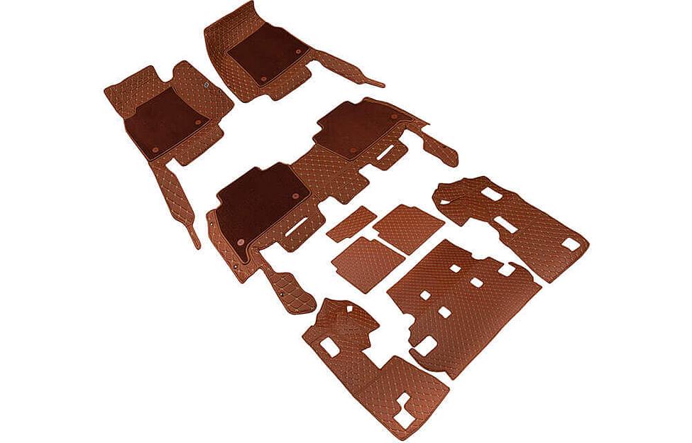 Ковры для автомобиля и багажник с текстильной вставкой 5D Lux на заказ, опт фото 3