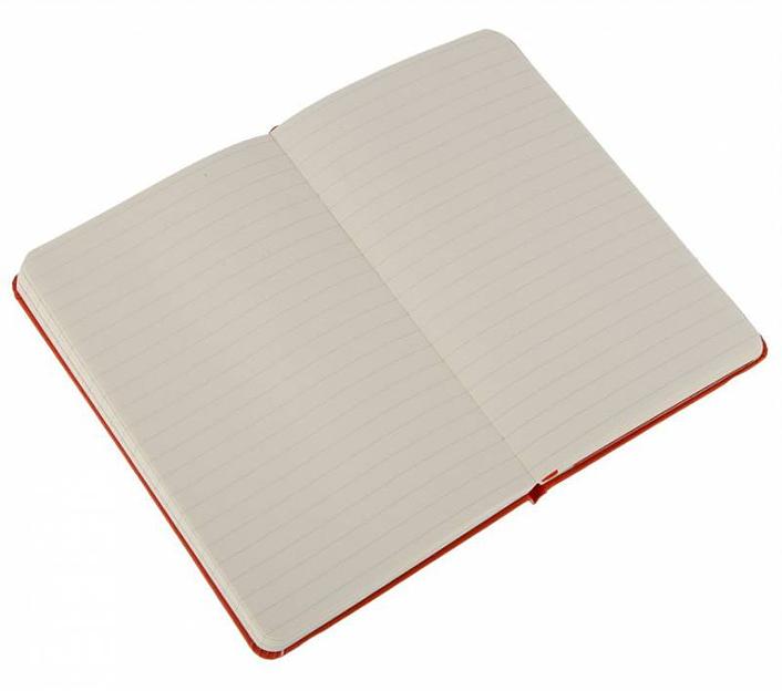 Блокнот Moleskine CLASSIC MM710R Pocket 90x140мм 192стр. линейка твердая обложка красный фото 2