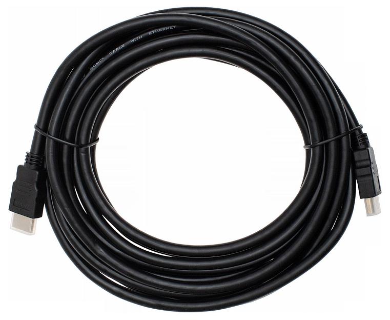 Кабель аудио-видео Cactus CS-HDMI.1.4-5 HDMI (m)/HDMI (m) 5м. Позолоченные контакты черный фото 3