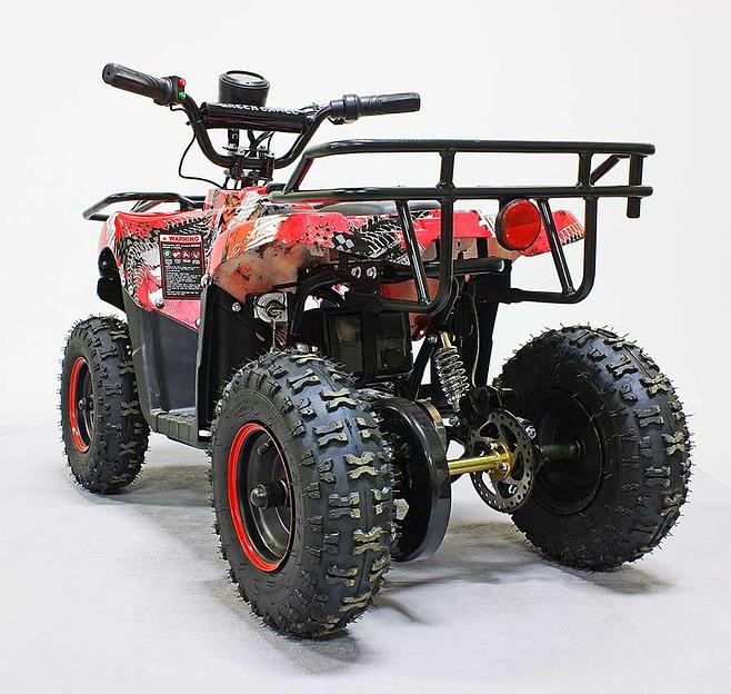 Квадроцикл GreenCamel Гоби K45 (36V 800W R6 Цепь) быстросъём, ножной тормоз, красный экстрим фото 7