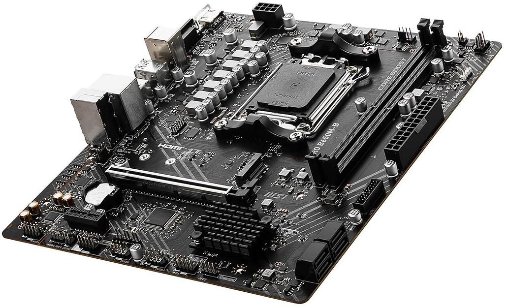 Материнская плата MSI PRO B650M-B SocketAM5 AMD B650 2xDDR5 mATX AC`97 8ch(7.1) 2.5Gg RAID+VGA+HDMI фото 4