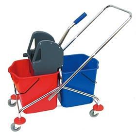 Тележка поломоечная с двумя ведрами 1 шт фото 1