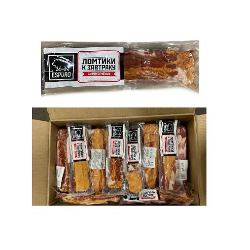 Ломтики грудинки сырокопчёные, в/у «Espuro» весовые фото 1