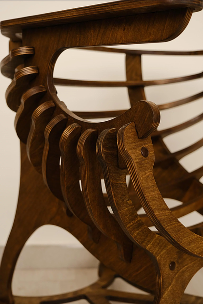 Кресло из дерева «Ракушка» фото 4