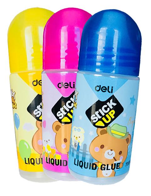 Клей жидкий Deli E7301A 35мл дисплей картонный детский фото 1