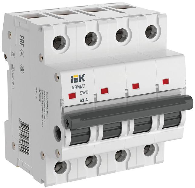 Выключатель нагрузки ARMAT SWN 4P 63А IEK фото 1