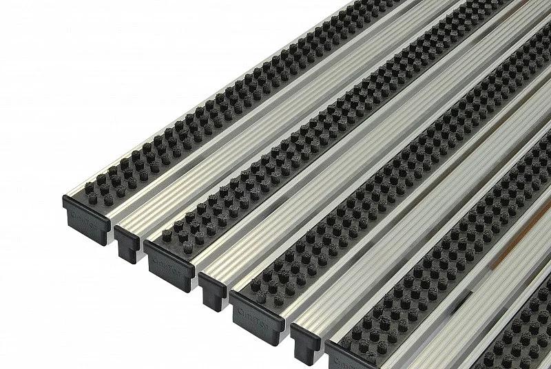 Придверная грязезащитная решётка "Брайт" Бруш +Скребок ОПТ фото 1