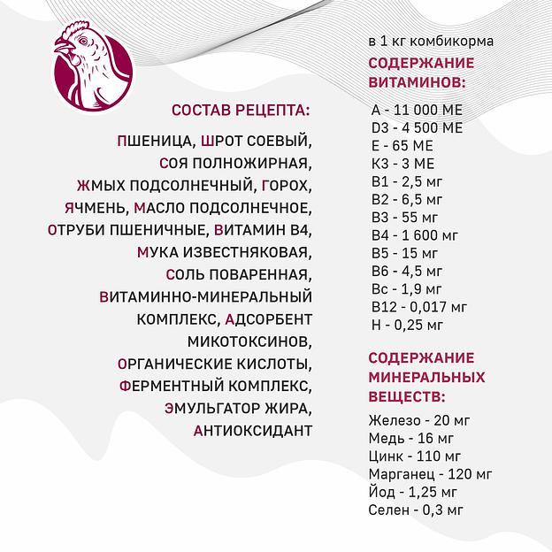 Полнорационный комбикорм для бройлеров «УБОЙНЫЙ КОРМ» фото 7