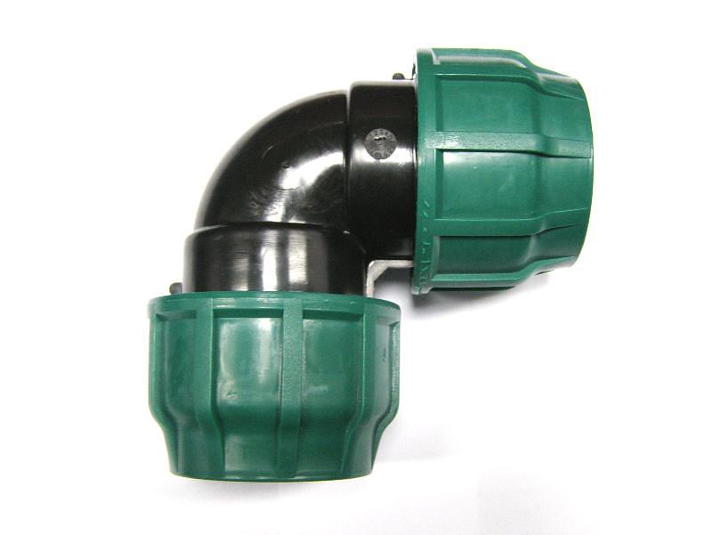 Отвод ПНД 25x25 мм компрессион. фото 2