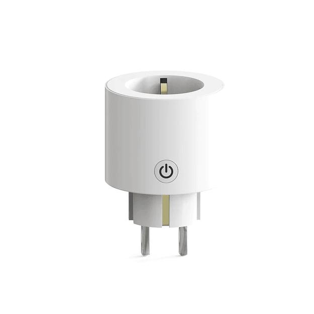 Розетка 1-пост. MOES Smart Socket WK-UEU16-M, Wi-Fi, 250 В, 16А, встраиваемая IP20, шторки + ЗК, белая фото 7