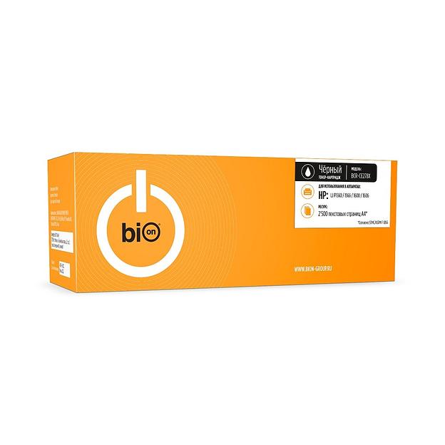 Bion BCR-CE278X Картридж для HP laser Pro P1560/1566/1600/1606 (2500 стр.), Черный фото 1