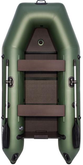 Лодка Аква 2900 слань книжка, киль, 2900*1420*400 мм., цвет: зеленый фото 1