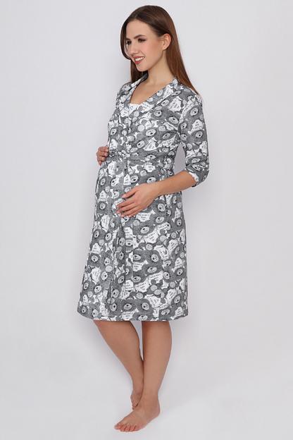 Комплект Style Magro для беременных и кормящих мам «Барни», серый, опт фото 4
