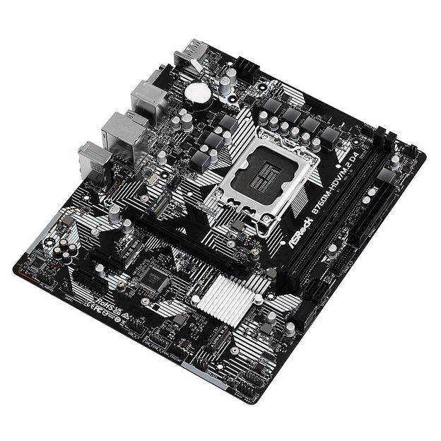 Материнская плата ASROCK B760M-HDV/M.2 D4, LGA1700, B760, 4*DDR4, HDMI+DP+D-Sub, 4xSATA3 6.0 (RAID), M.2 Socket, 4xUSB 3.2, 1xUSB2.0, Type-C, mATX; 90-MXBL40-A0UAYZ (B760M-HDV/M.2 D4) фото 4