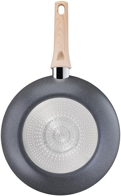Сковорода ВОК (WOK) Tefal Natural Force G2661972 круглая 28см покрытие: Mineralia+ non-stick ручка несъемная (без крышки) серый (2100118262) фото 6