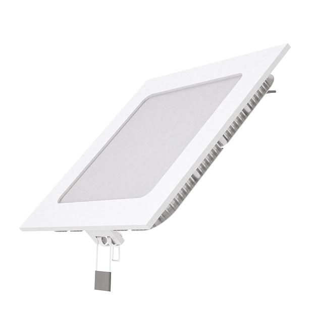 Светильник светодиодный встраиаемый LED ДВО 9 Вт 660 Лм 4000К IP20 145х145х22 мм монт разм 130 х 130 мм Slim Gauss Gauss 940111209 фото 1