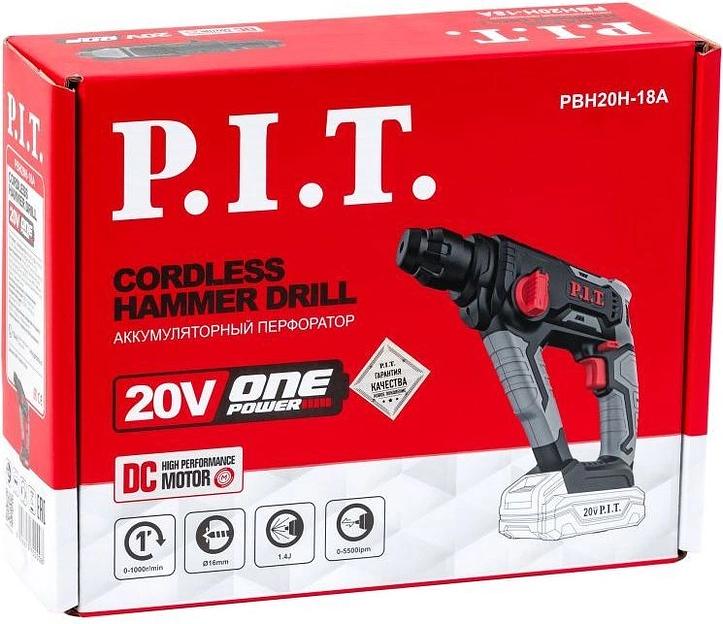 Перфоратор P.I.T. PBH20H-18A патрон:SDS-plus уд.:1.4Дж аккум. фото 5