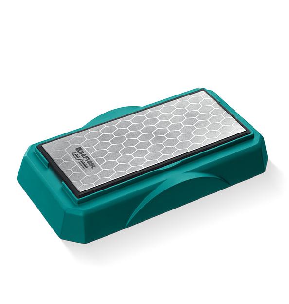 KRAFTOOL DIAMOND DOUBLE Р400/1000, пластина алмазная заточная двухсторонняя (35711-400-1000) фото 1