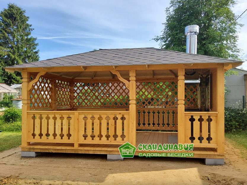 Беседка «Скандинавия» 3×5 м фото 1